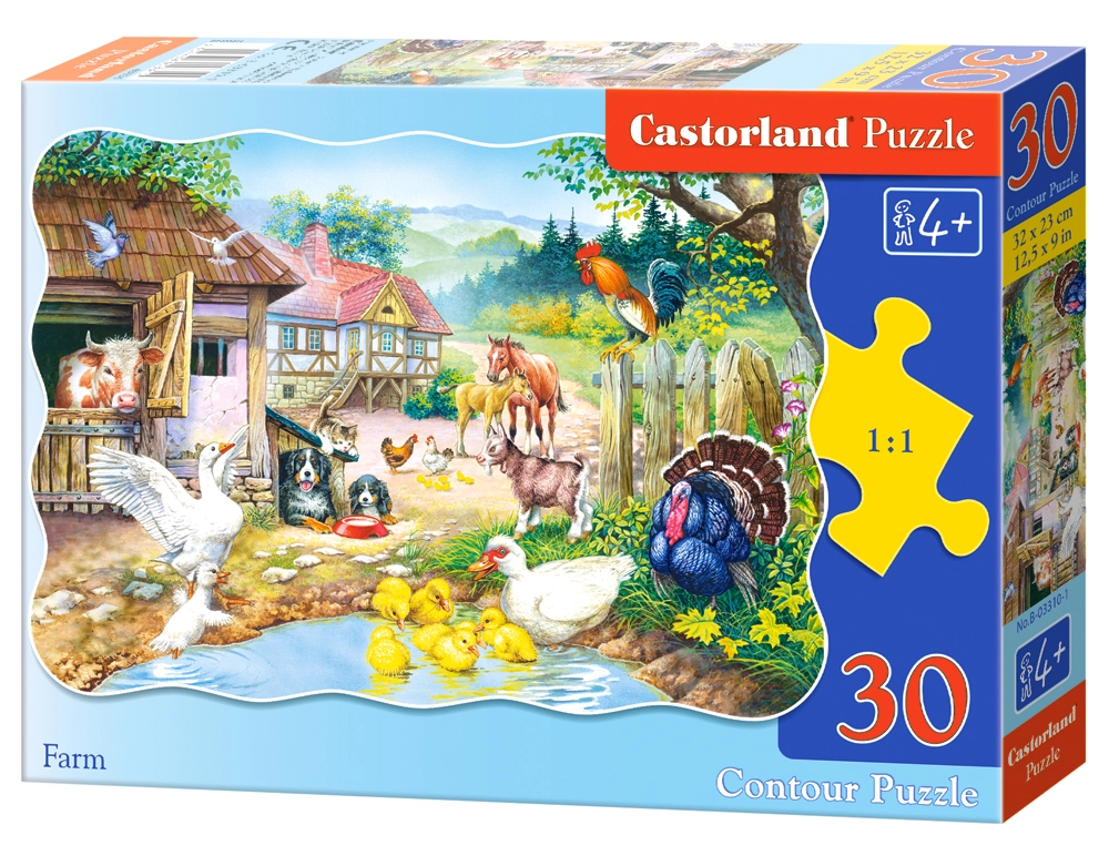 Castorland Farm 30 pcs Contour puzzle