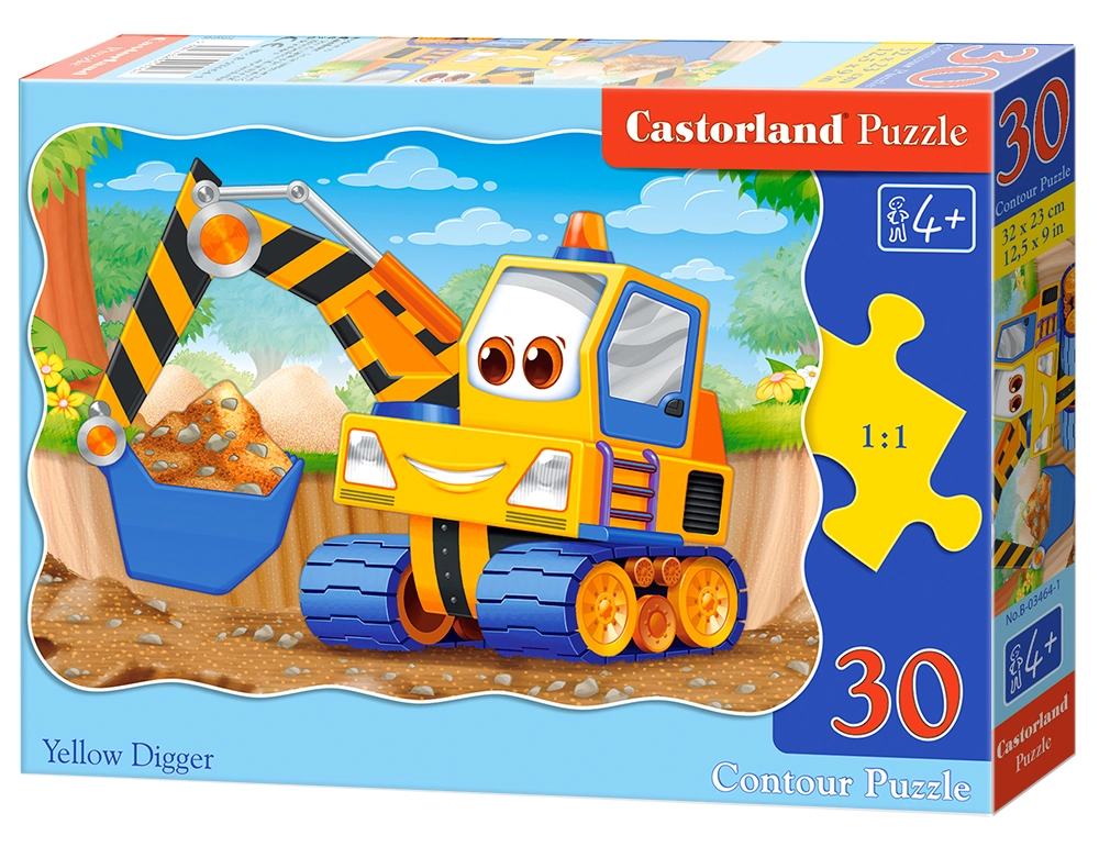 Castorland Yellow Digger 30 pcs Contour