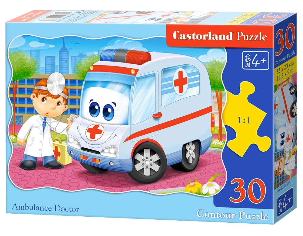 Castorland Ambulance Doctor 30 pcs Contour