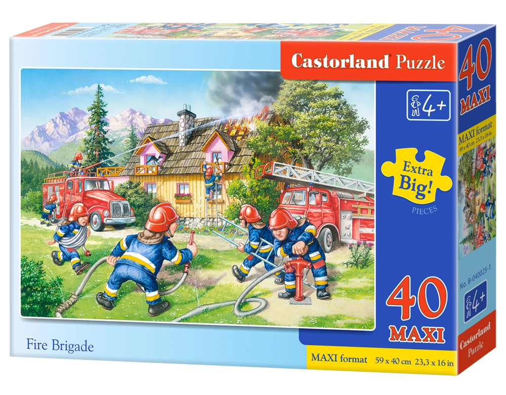 Castorland Fire Brigade 40 Maxi pcs