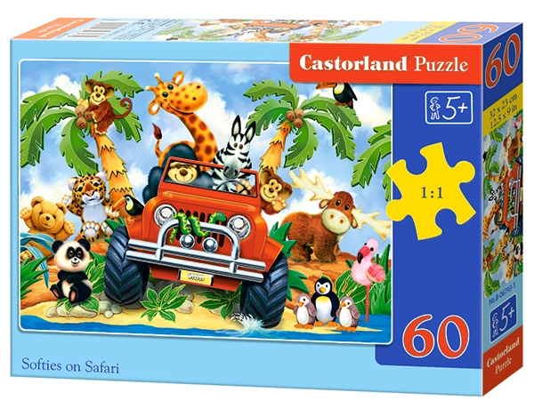 Castorland Softies on Safari 60 pcs