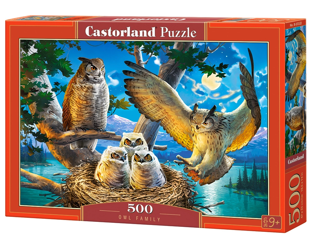 Castorland Owl Family 500 pcs Jigsaw