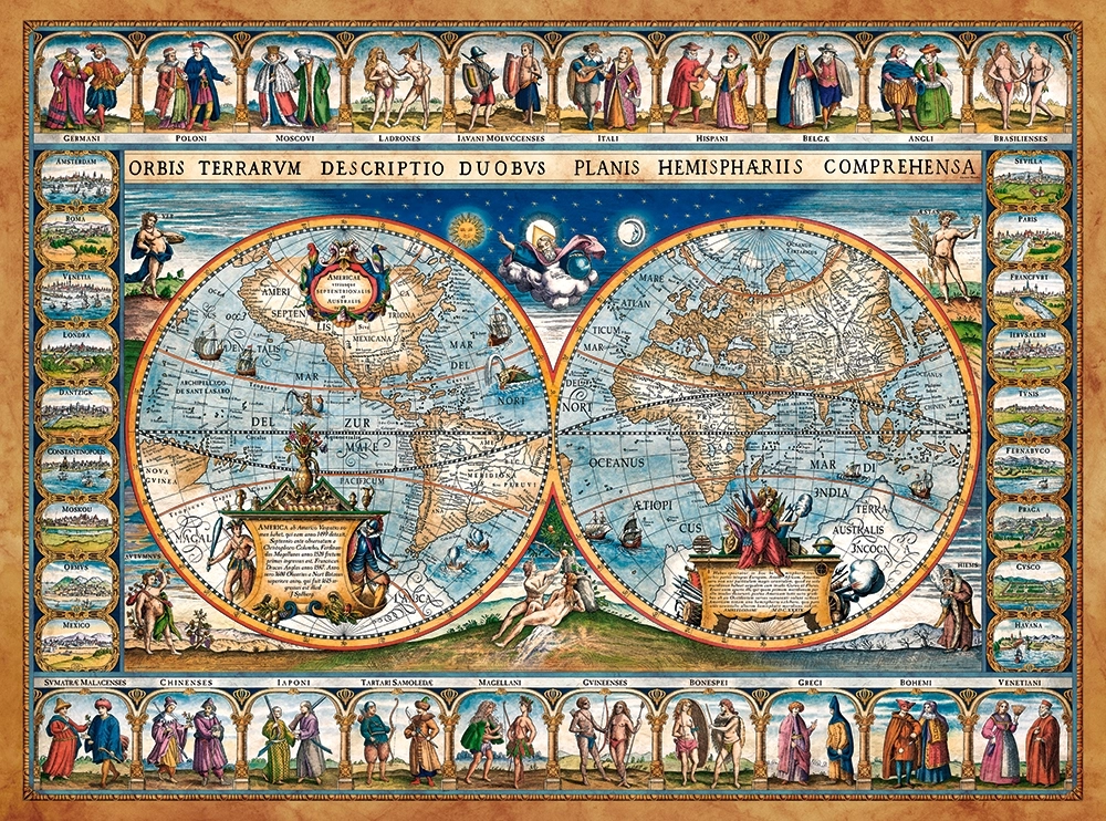 Castorland Map of the world  1639