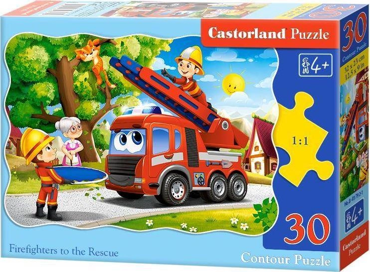 Castorland Puzzle 30 Firefighters to the