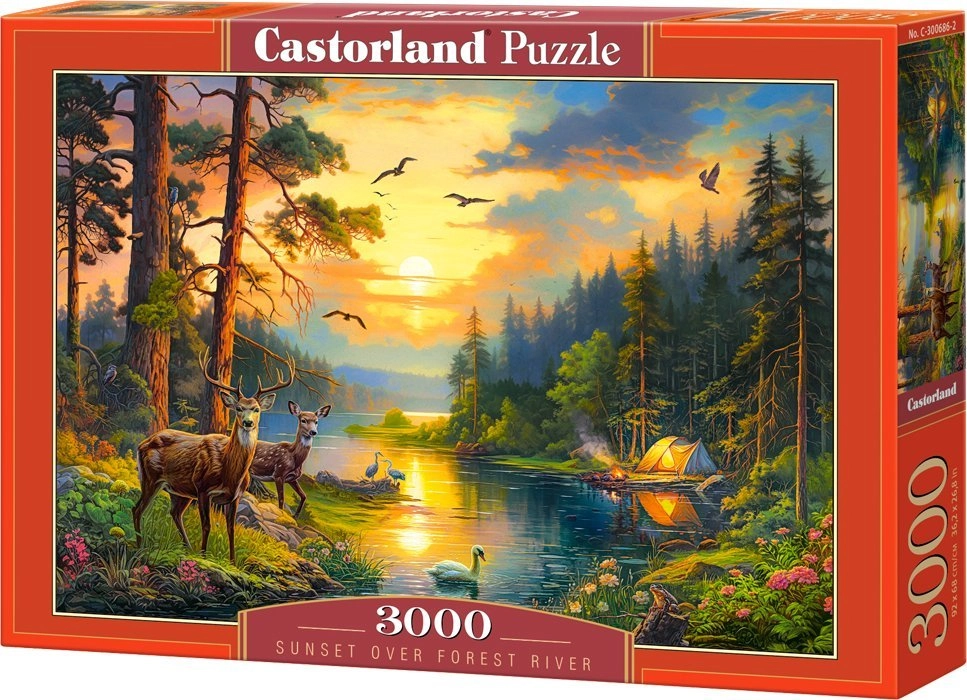 Castorland Puzzle 3000 Sunset over Forest