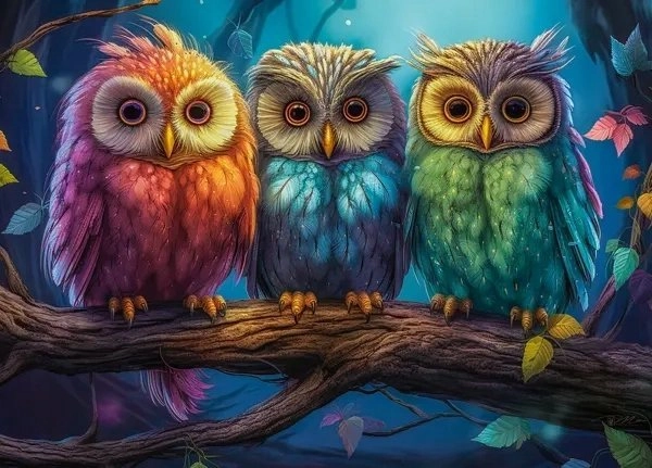Castorland Puzzle 260 Three Little Owls