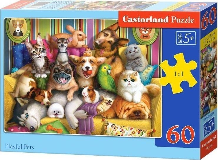 Castorland Puzzle 60 pieces Funny animals