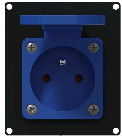Panel with Schuko CAYMON CASY285F/B output