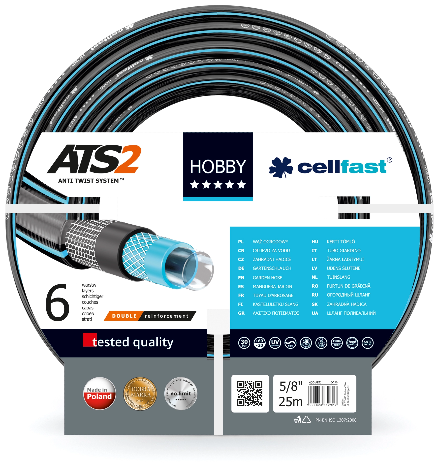 Cellfast Garden hose Hobby 5/8" 25m