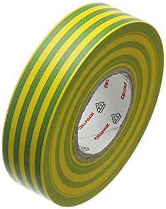 Cellpack Insulating tape 128 PVC yellow-green