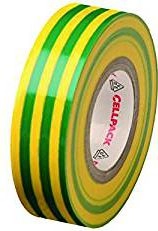 Cellpack Insulating tape 128 PVC yellow-green