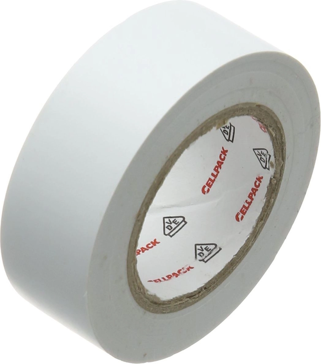Cellpack Insulating tape 128 PVC white