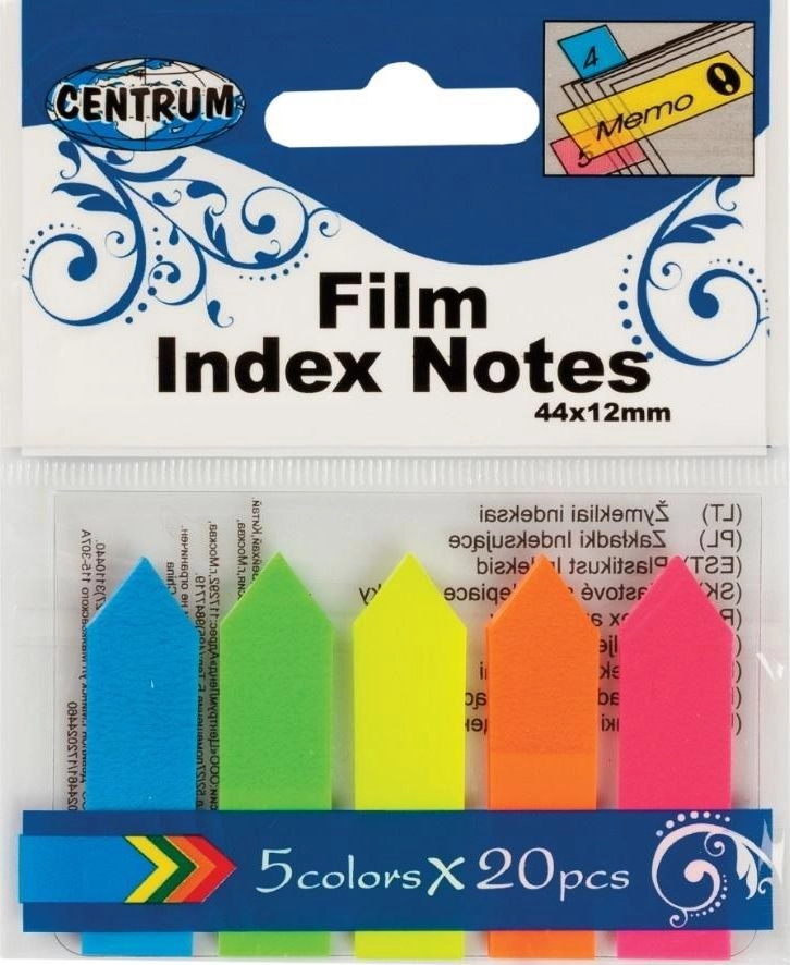 Centrum ZAKŁADKI INDEKSUJĄCE CENTRUM PP 45X12MM
