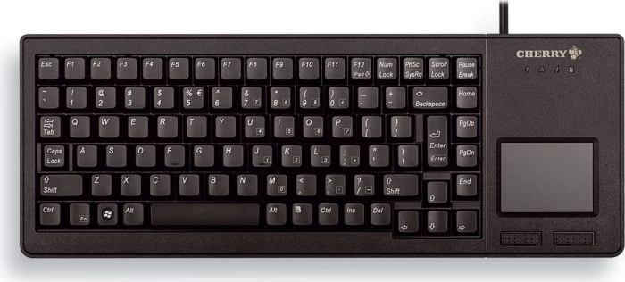 CHERRY XS Touchpad tastatūra Universāls USB QWERTY Amerikāņu angļu valoda Melns