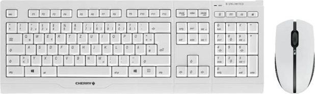 CHERRY B.UNLIMITED 3.0 tastatūra Pele iekļauta Birojs RF Bezvadu Vācu Pelēks