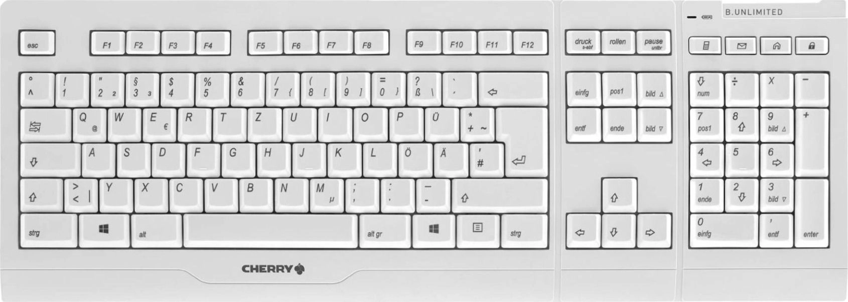 CHERRY B.Unlimited 3.0 tastatūra Pele iekļauta Universāls RF Bezvadu AZERTY Franču Melns