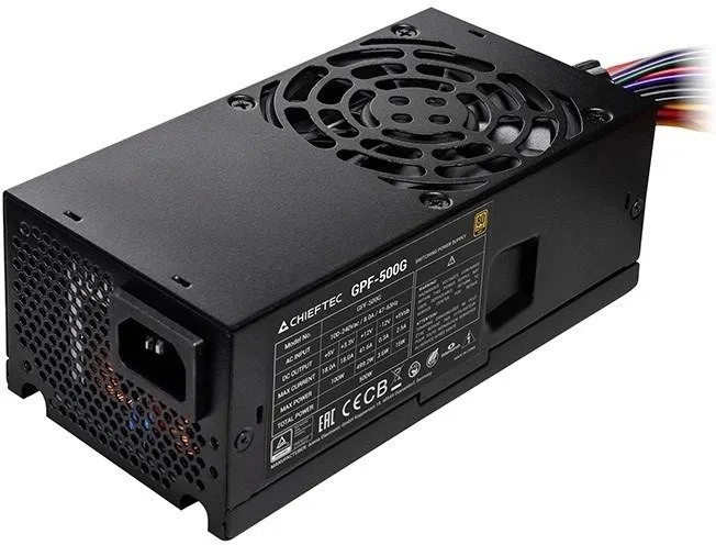 Chieftec Smart GPF-500G barošanas avotu vienība 500 W 24-pin ATX TFX Melns