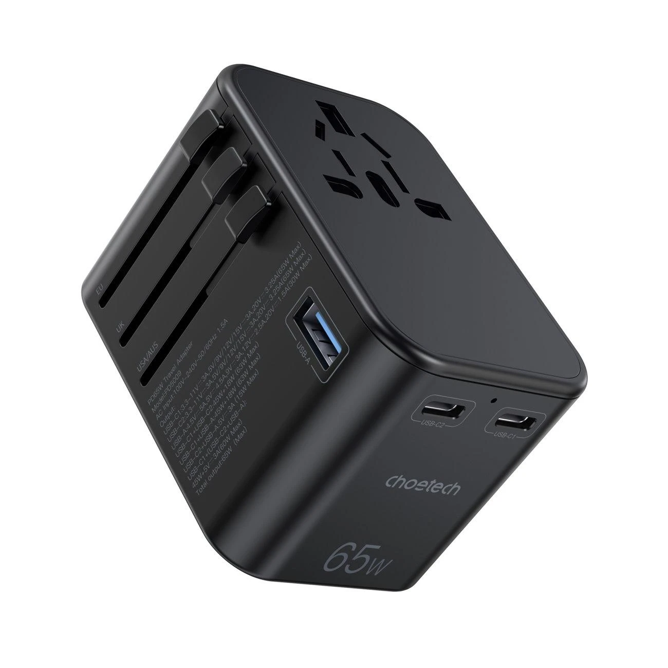 Universal travel charger Choetech PD5009 65W