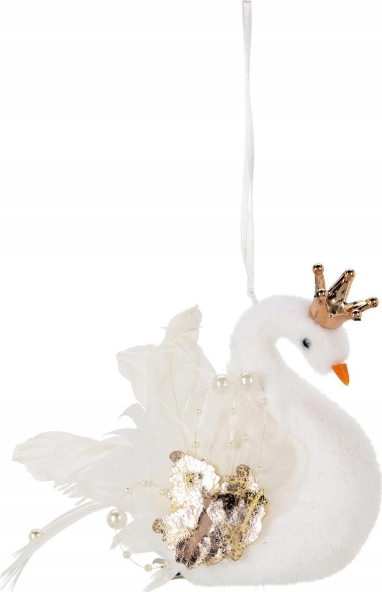 Christmas decoration DECORATIVE SWAN HANGING BAUBLE