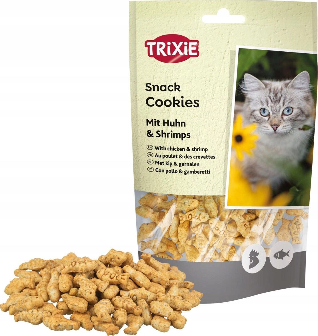 Biscuits  delicacy  for cats  with chicken