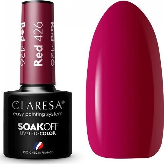 Claresa Soak Off UV/LED Red hybrid