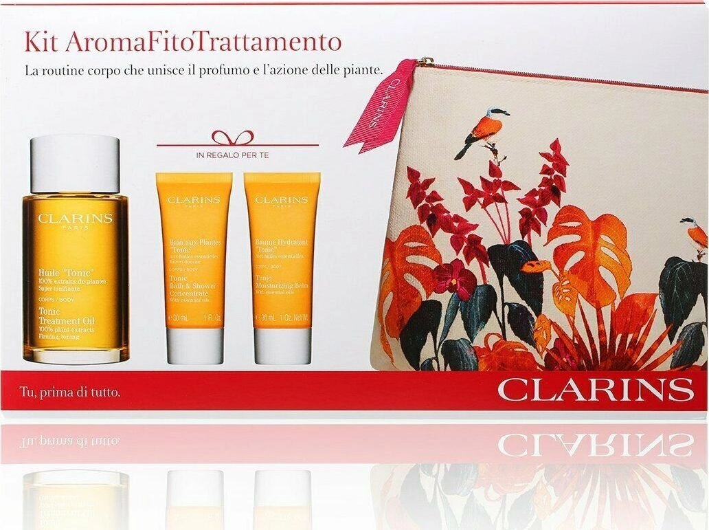 CLARINS SET (TONIC TREATMENT OIL 100ML+