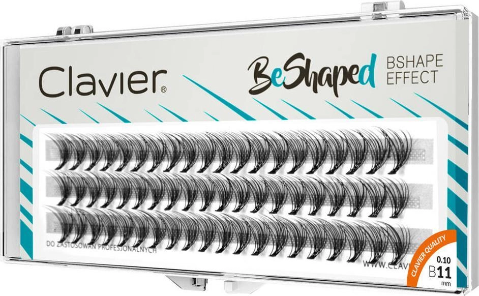 CLAVIER_BeShaped jedwabne kępki rzęs skręt B