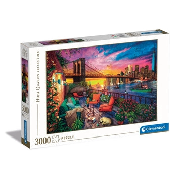 Clementoni Manhattan balcony sunset Jigsaw puzzle