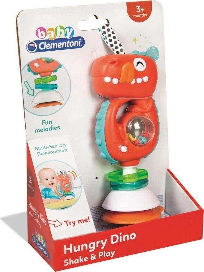 Clementoni -GRZECHOTKA B/O 15X7X22 CLM DINOZAUR