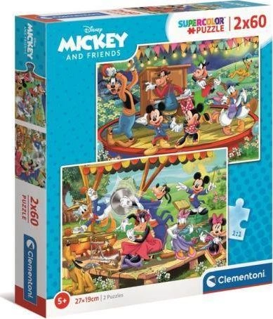 CLE puzzle 2x60 SuperKolor Mickey Friends