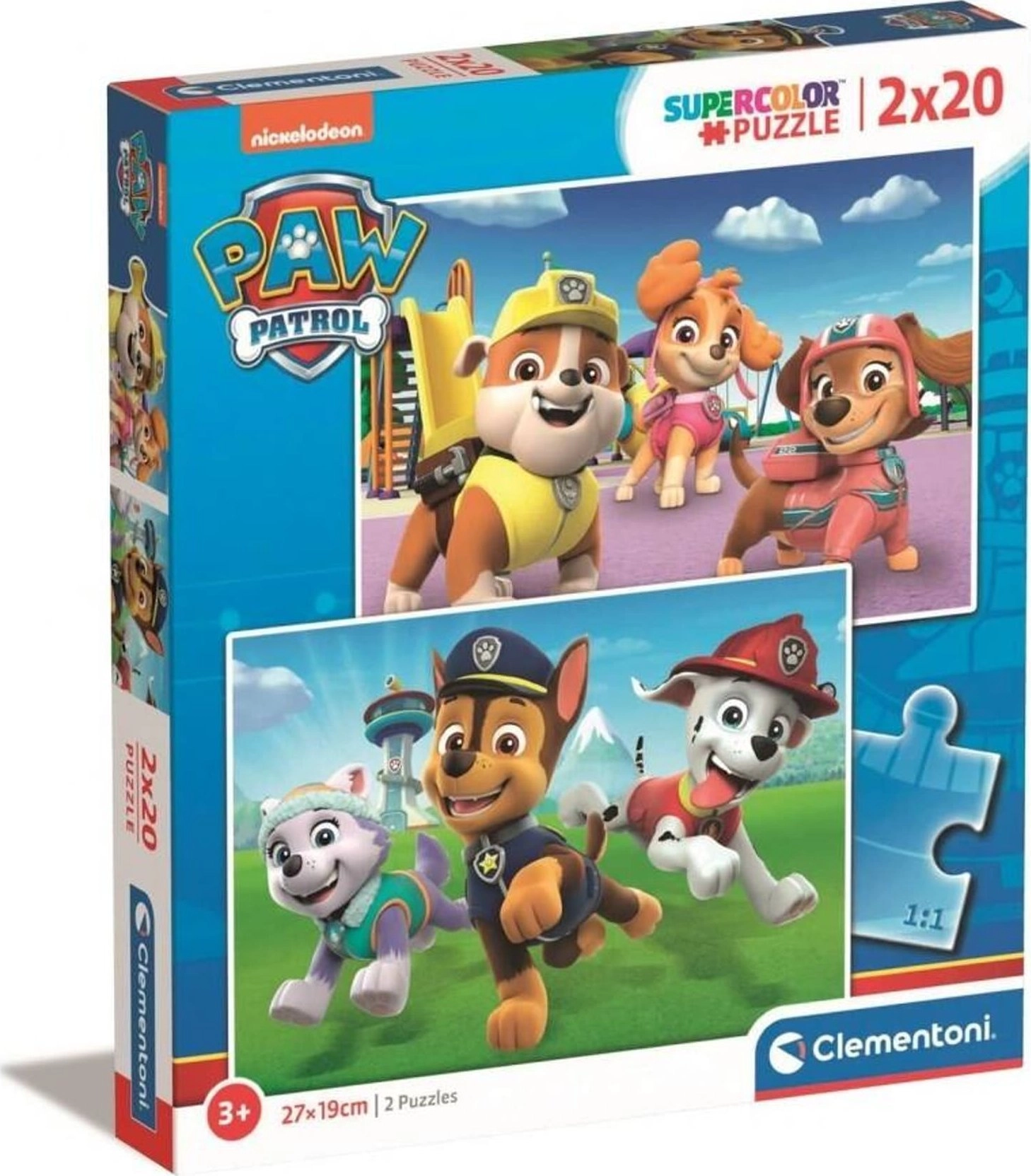 Clementoni CLE puzzle 2x20 SuperKolor Psi