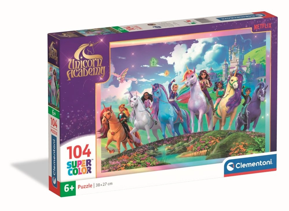 CLE puzzle 104 SuperKolor UnicornAcademy 25091