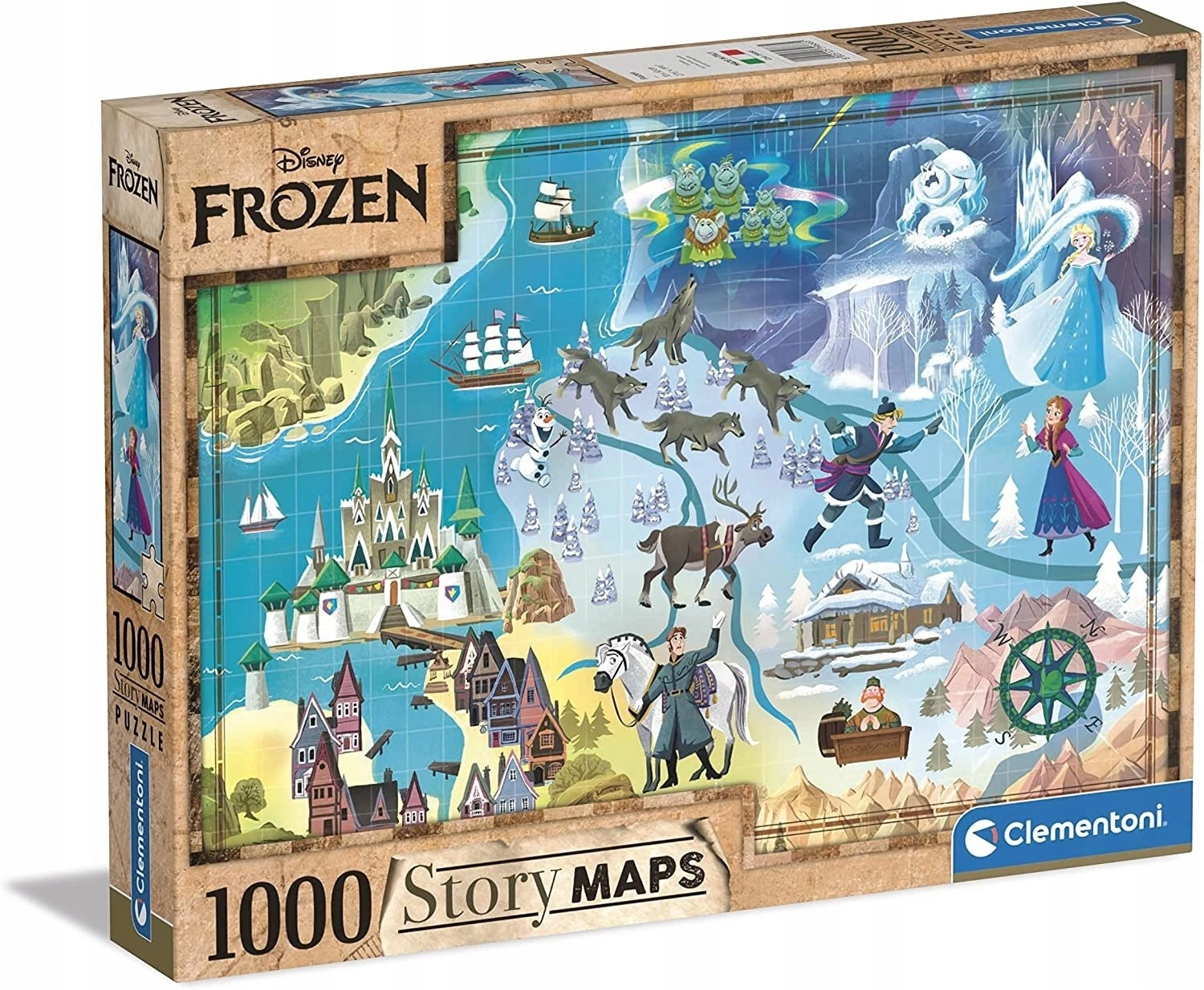 Clementoni - Maps Puzzle 1000 pcs