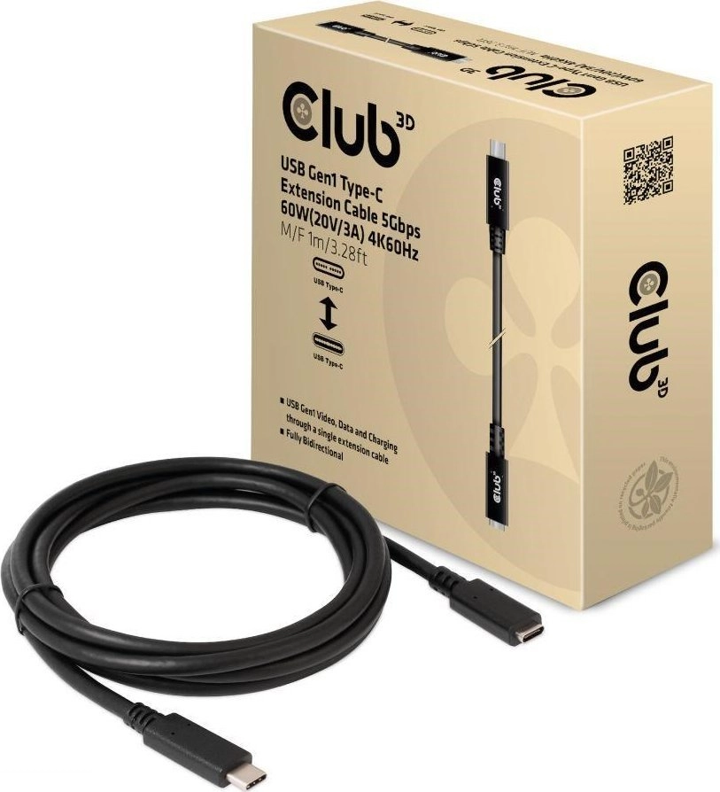 CLUB3D USB Gen1 Type-C Extension Cable