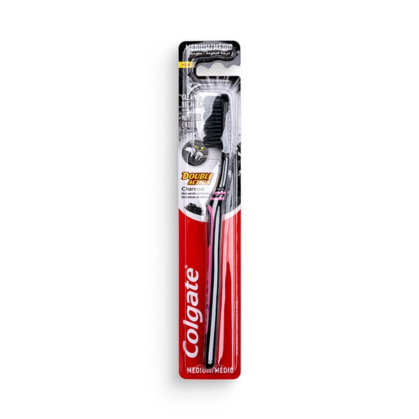 Colgate-Palmolive Colgate Duble Action Charcoal Medium