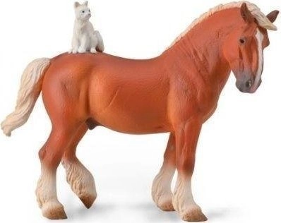 Collecta Draft Horse figurine with a