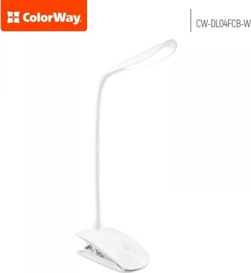 ColorWay desk lamp white (CW-DL04FCB-W) CW-DL04FCB-W