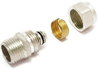 GZ compression fitting TurboSKIN brass 14x1/2