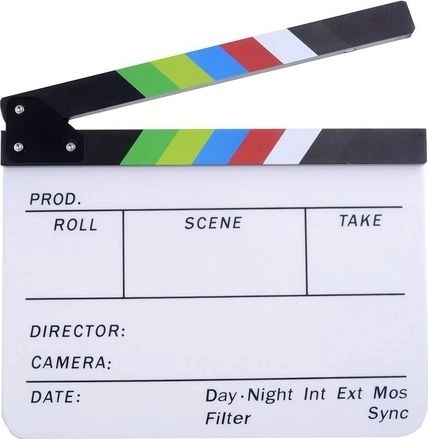 Commlite Klaps Filmowy 30x25cm / Biały