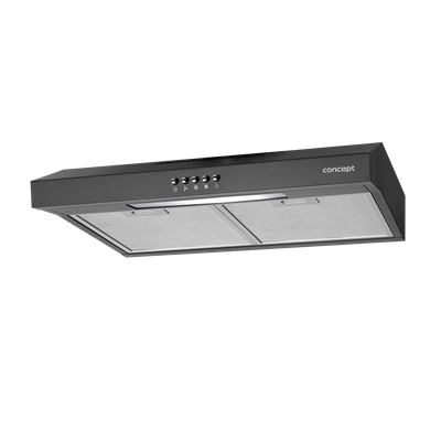 Concept OPP1250BC cooker hood Wall-mounted Black