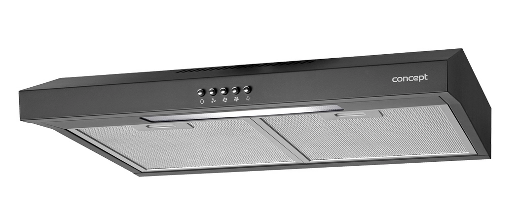 Concept OPP1260BC cooker hood Wall-mounted Black