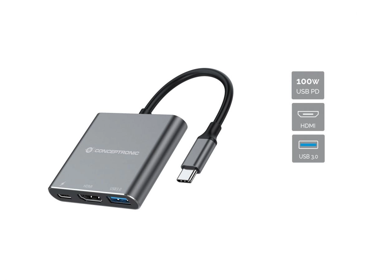 Conceptronic DONN18G 3-in-1 USB 3.2