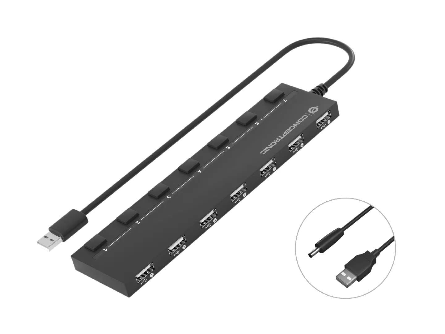 Conceptronic HUBBIES 7-Port USB 2.0