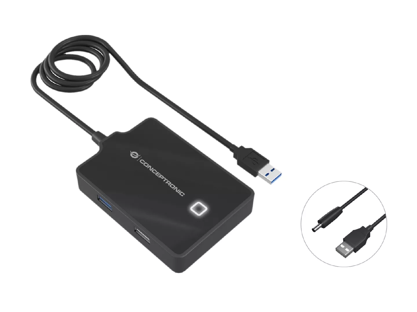 Conceptronic HUBBIES 4-Port USB 3.0/2