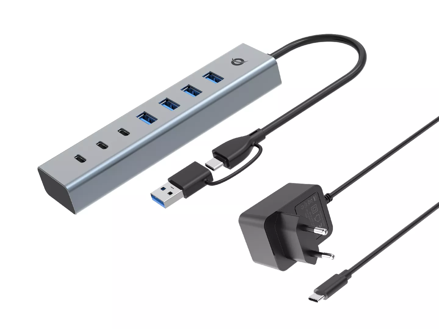 Conceptronic HUBBIES20GP 7-Port USB 3.0