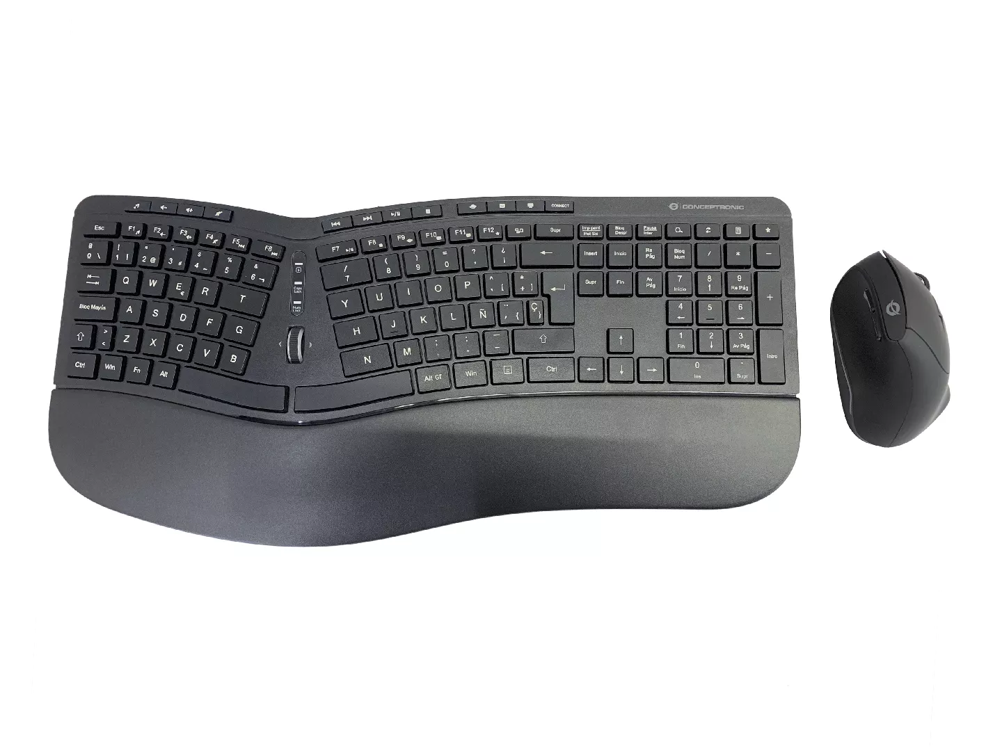Conceptronic ORAZIO02ES tastatūra Pele iekļauta Birojs RF Bezvadu QWERTY Spāņu Melns