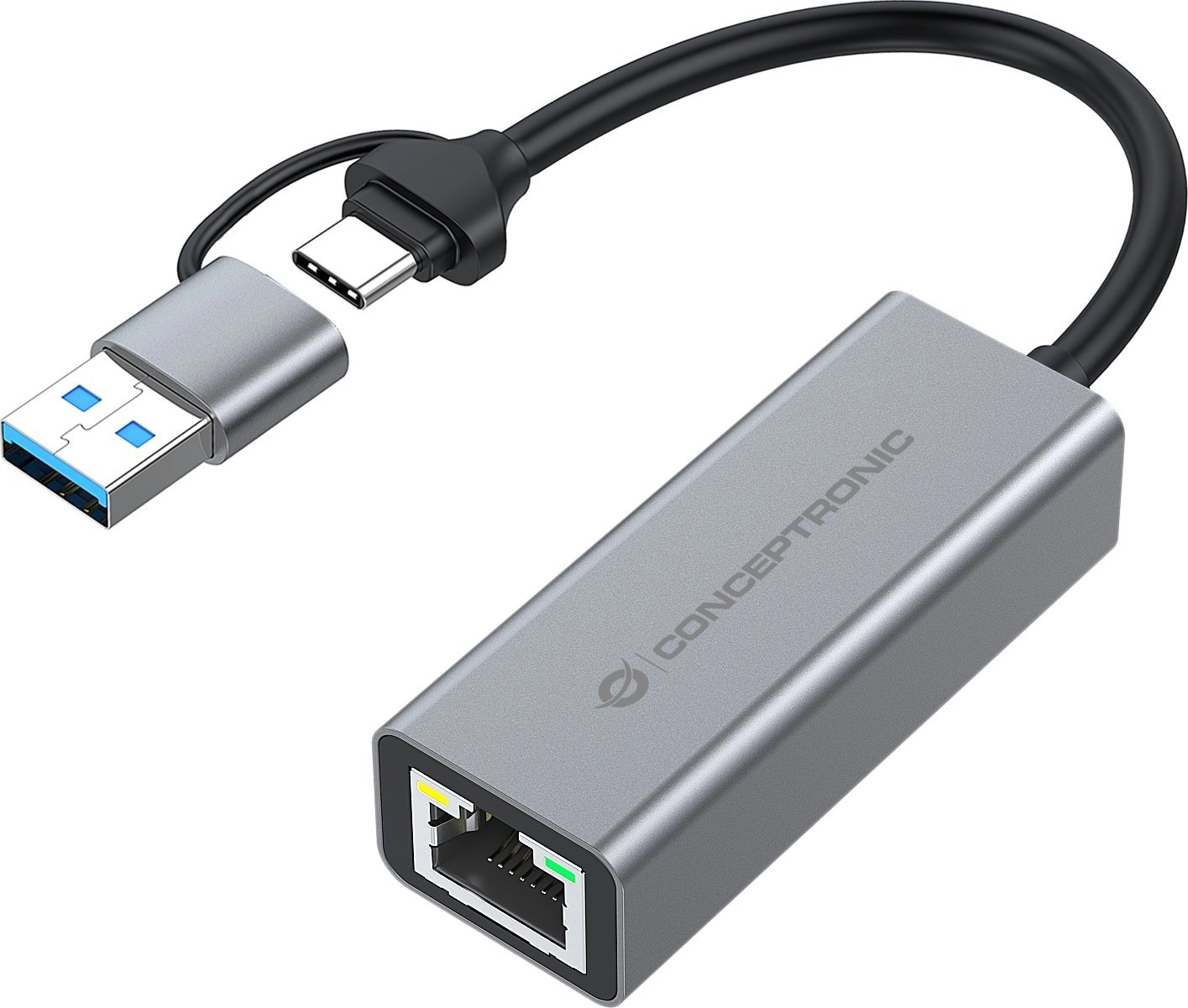 CONCEPTRONIC Adapter USB-C/-A3.0-GbE 5Gbs 0