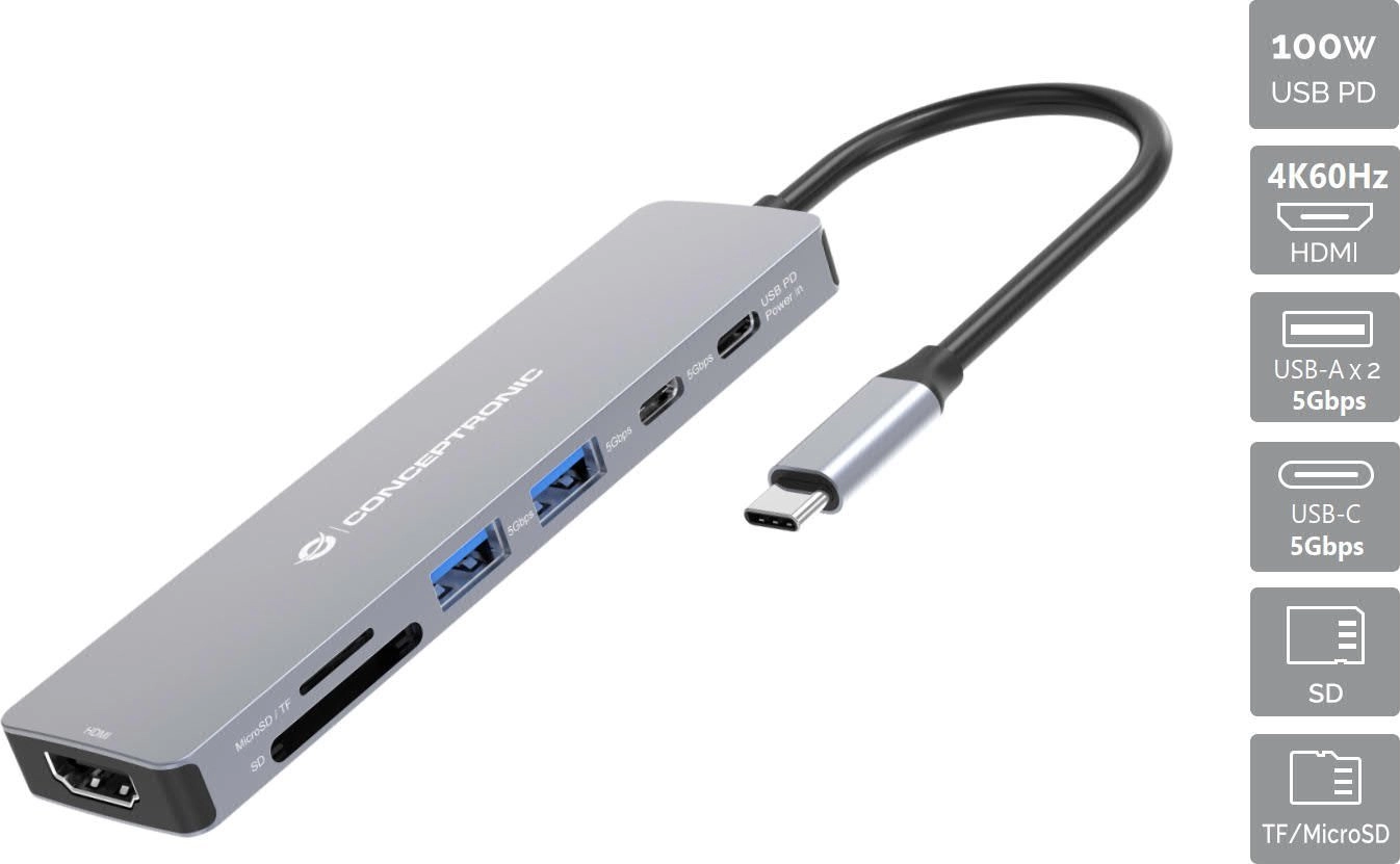 Splitter Conceptronic DONN28G docking station wired