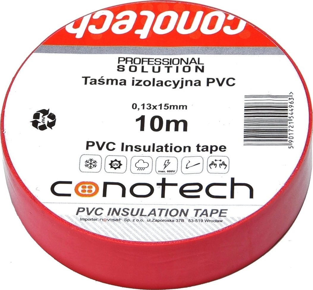 Conotech Insulating strip red PVC 0