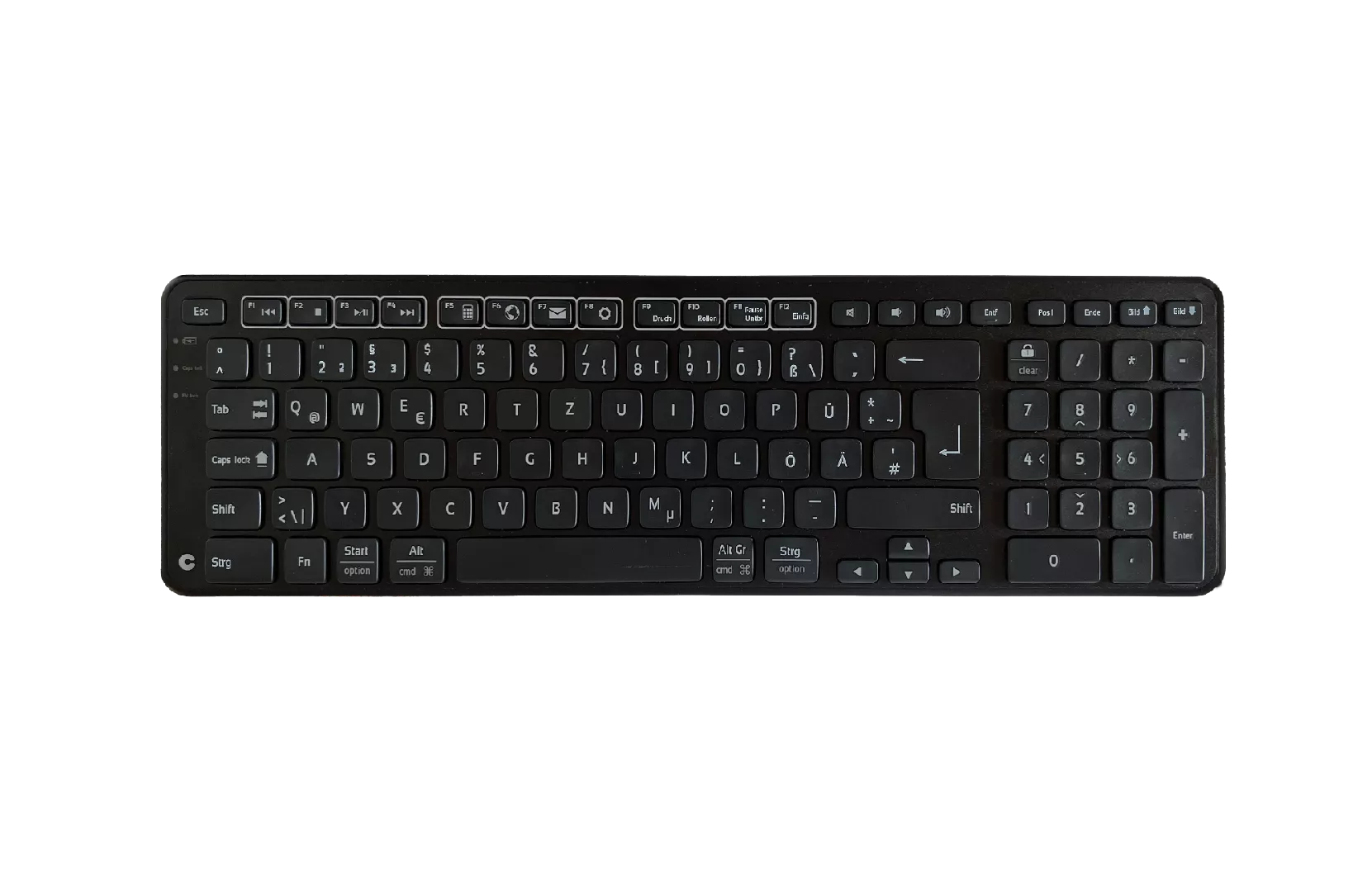 Contour Design Balance tastatūra Birojs RF bezvadu + USB QWERTZ Vācu Melns
